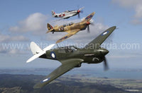 P40 Spitfire & P51 Metal Sign Tin