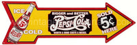 Pepsi Arrow Tin Sign