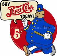 Pepsi Cops Tin Sign