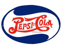 Pepsi Oval Embossed Tin Sign