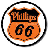 Phillips 66 Shield Round Tin Sign