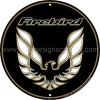 Pontiac Firebird 24 Round Tin Sign