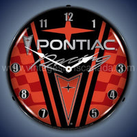 Pontiac Racing Led Clock