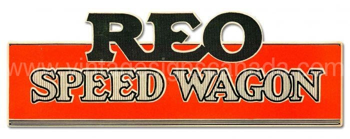 Reo Speed Wagon Vintage Metal Sign