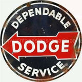 Reproduction Dodge Service Sign Metal Sign