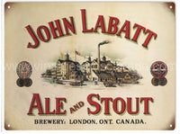Reproduction John Labatt Beer Sign Aluminum Signs