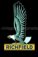 Richfield Eagle Steel Sign Tin
