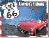 Route 66-1926 To 1985 Tin Sign