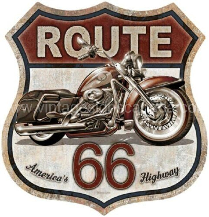 Route 66 Americas Highway Tin Sign