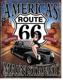 Route 66-Americas Main Street Tin Sign