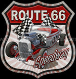 Route 66 Car Tin Sign