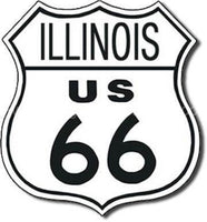 Route 66 Illinois Tin Sign