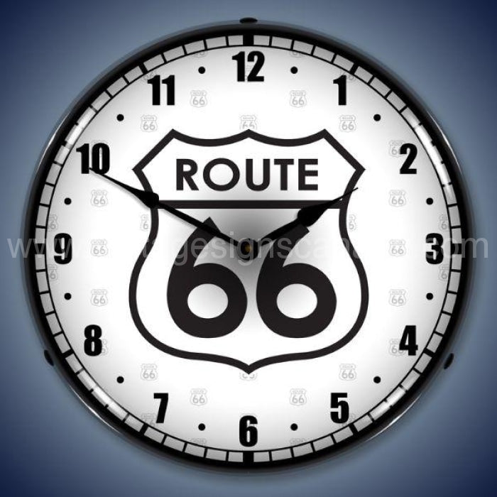 Route 66 Led Clock