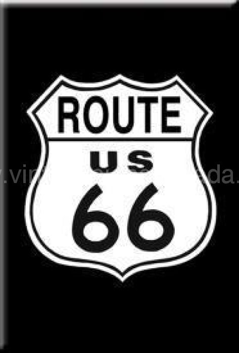 Route 66 Shield Magnet Magnets