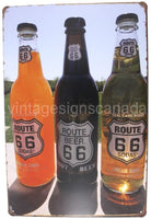 Route 66 Sodas Tin Sign