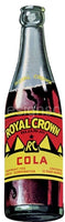 Royal Crown Cola Embossed Bottle Tin Sign