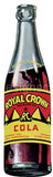 Royal Crown Cola Embossed Bottle Tin Sign
