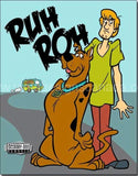 Scooby Doo Ruh Roh Retro Tin Sign-12X16 Sign