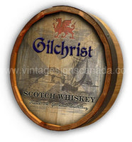Scotch Whiskey Quarter Barrel Sign
