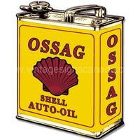 Shell Oil Can Ossag Metal Sign