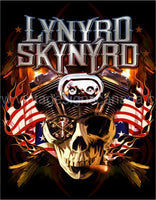 Skynyrd-Motor Skull Tin Sign