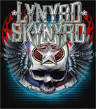 Skynyrd-Winged Skull Tin Sign