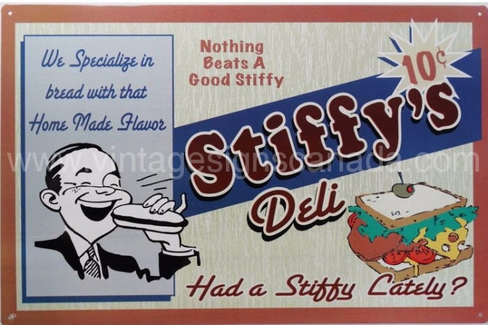 Stiffys Deli Tin Sign
