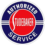 Studebaker Service 24 Round Tin Sign