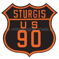 Sturgis Us 90 Embossed Tin Sign