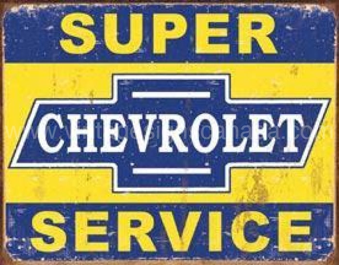 Super Service Tin Sign