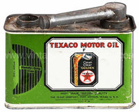 Texaco Motor Oil Can Cut Out Metal Sign 17.5X14.2 Metal Sign