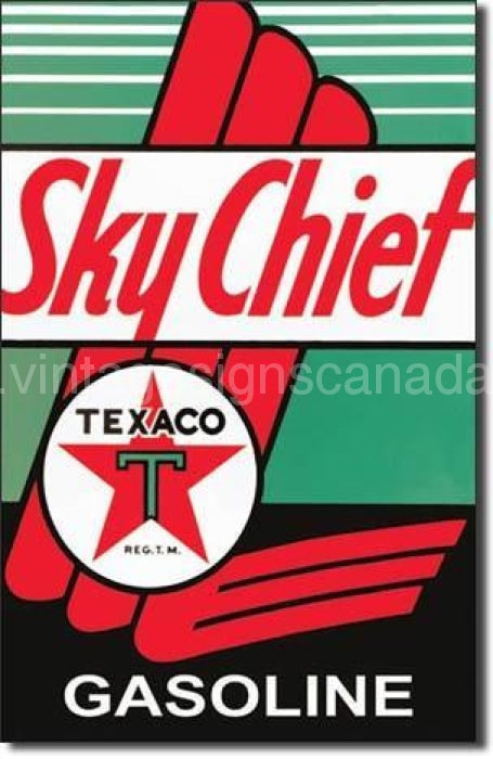 Texaco-Sky Chief Tin Sign
