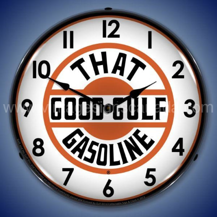 That Good Gulf Gasoline Led Clock