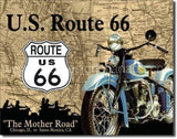 The Mother Road Motorcycle Tin Sign