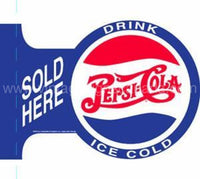 Two Sided Pepsi Flange Sign Tin
