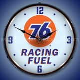 Union 76 Racing Fuel Led Clock