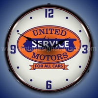 United Motors Service Led Clock