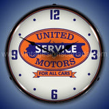 United Motors Service Led Clock