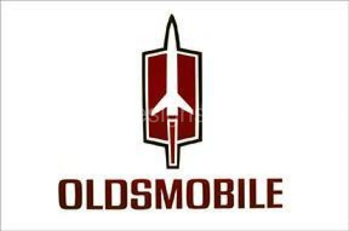 Vintage Oldsmobile Rocket Steel Sign Tin