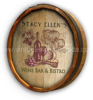 Wine Bistro Quarter Barrel Sign