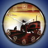 Working In The Field Led Clock