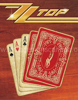 Zz Top Aces Tin Sign